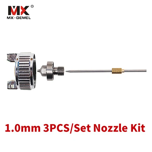 1mm Nozzle kit 0,8 мм/1,0 мм сопло 1800 об/мин мини воздушные краскораспылители краски Профессиональный HVLP распылитель Аэрограф для окрашивания автомобилей - Цвет: 1mm Nozzle kit