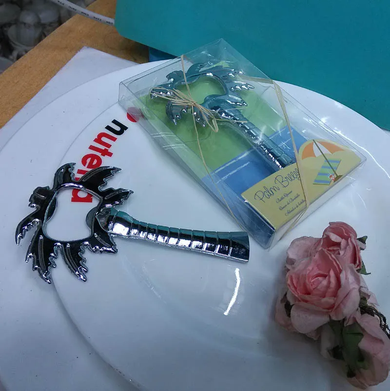 Бесплатная доставка пляж тема сплав пальмовое дерево пивная бутылка открывалки