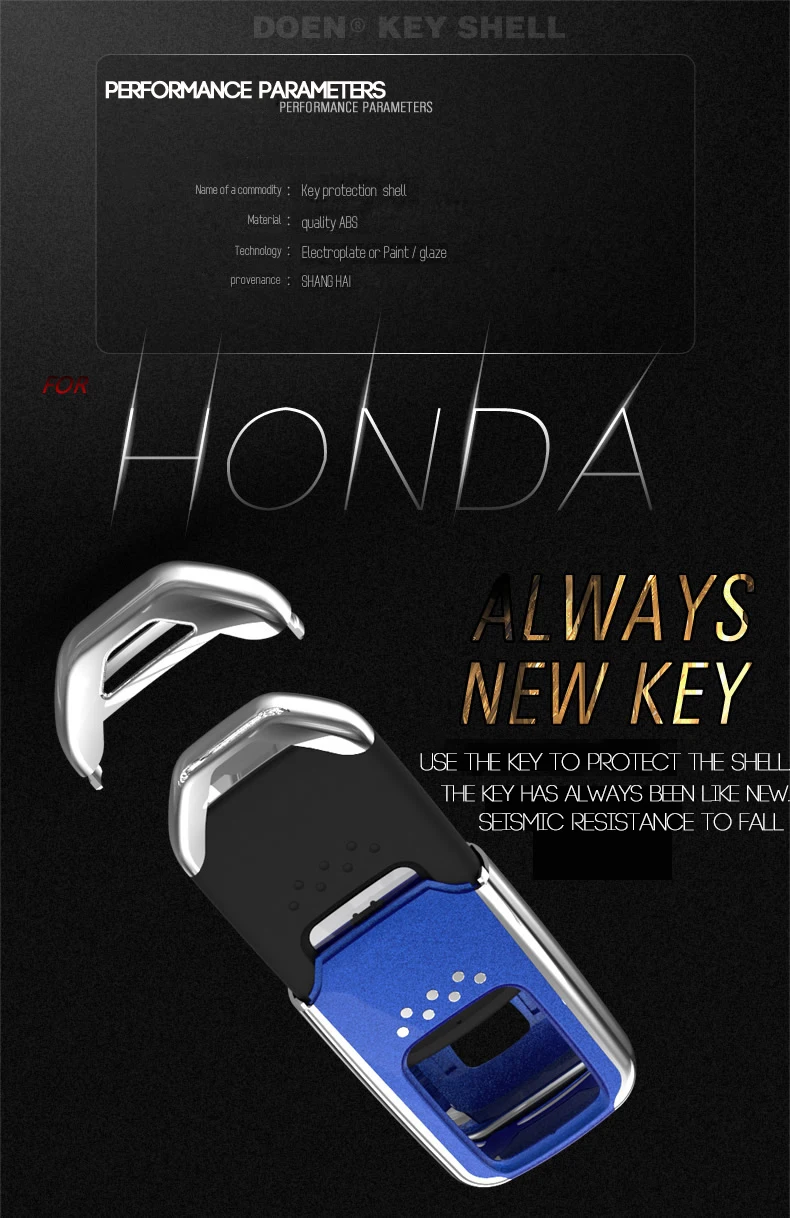 Чехол для ключей для Honda FIT XRV VEZEL CITY JAZZ CIVIC Crider CRV Smart Remout Key Holder сумка аксессуары