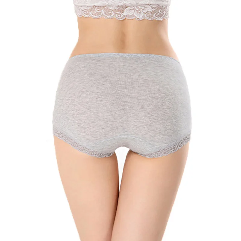 Женские хлопок нижнее белье Бесшовные дышащие трусы сексуальные трусики кружева