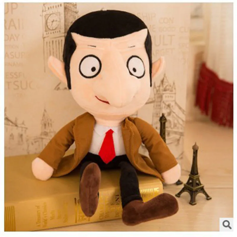 Mr. Bean 30 см Mr Bean плюшевый мишка милый Kawaii Плюшевые игрушки Mr. Игрушечные бобы для детей подарок на день рождения подарки Knuffels Dieren - Цвет: Mr. Bean