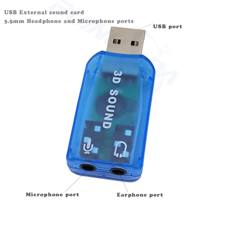 5.1 3D USB sound card Audio interface External adapter for Laptop computer | Компьютеры и офис