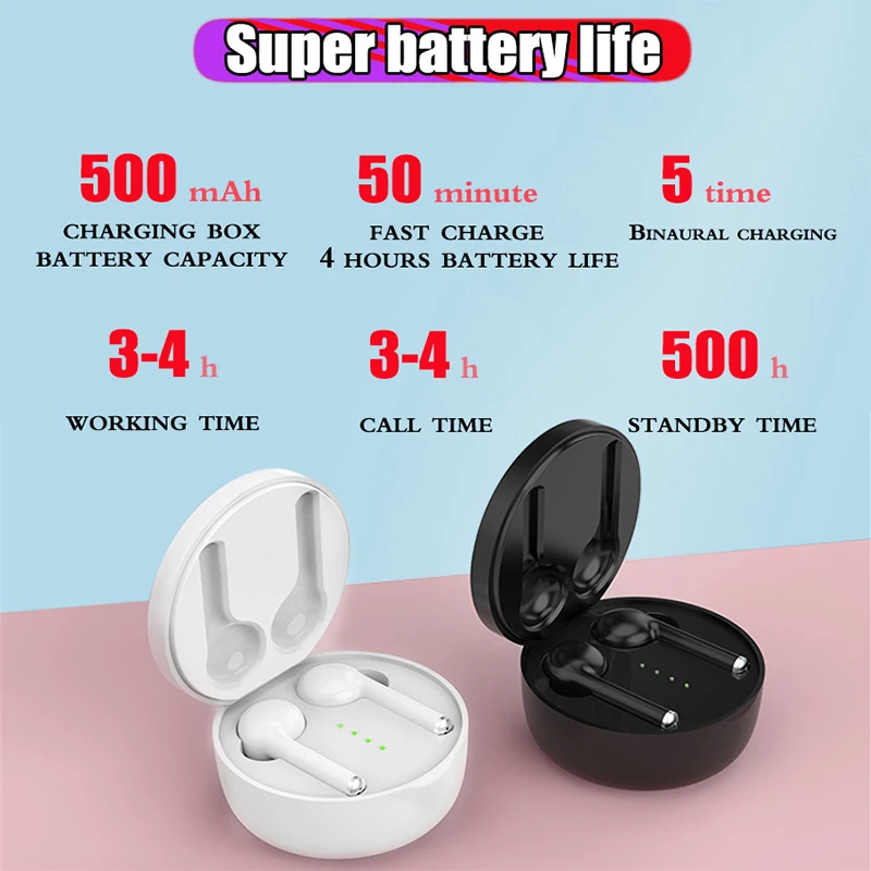 Bluetooth наушники TW40 TWS стерео беспроводные бас объемный двойной микрофон Smart touch 2019new