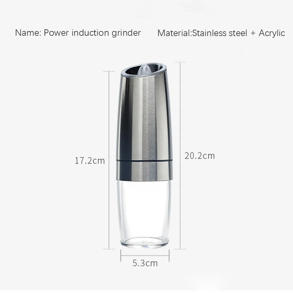 Автоматическая мельница для перца электрическая соли специй с керамическим