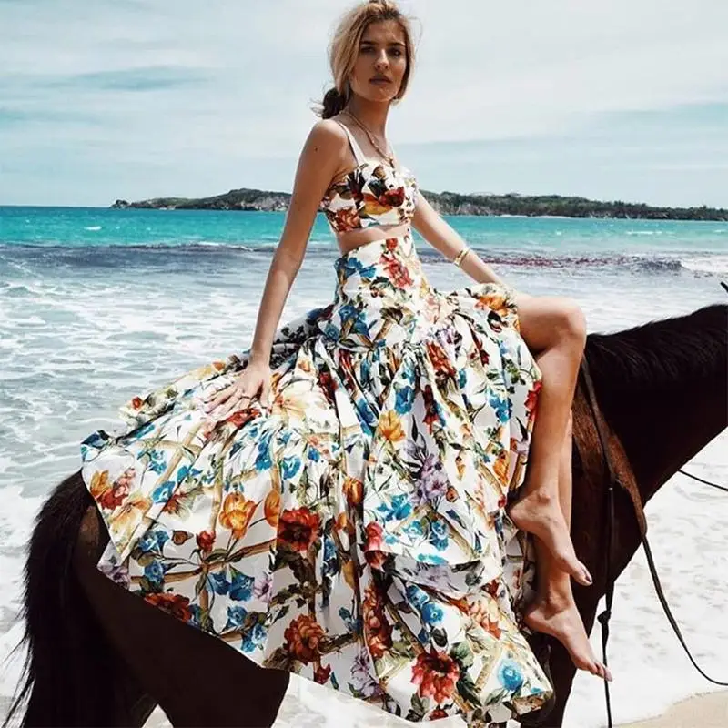 

Beach Cover Up Dress Dresses Summer Woman Swimsuit Women Capes New Skirt 2019 Print Acetate Bikini Cover Up Swimsuit Cover Up