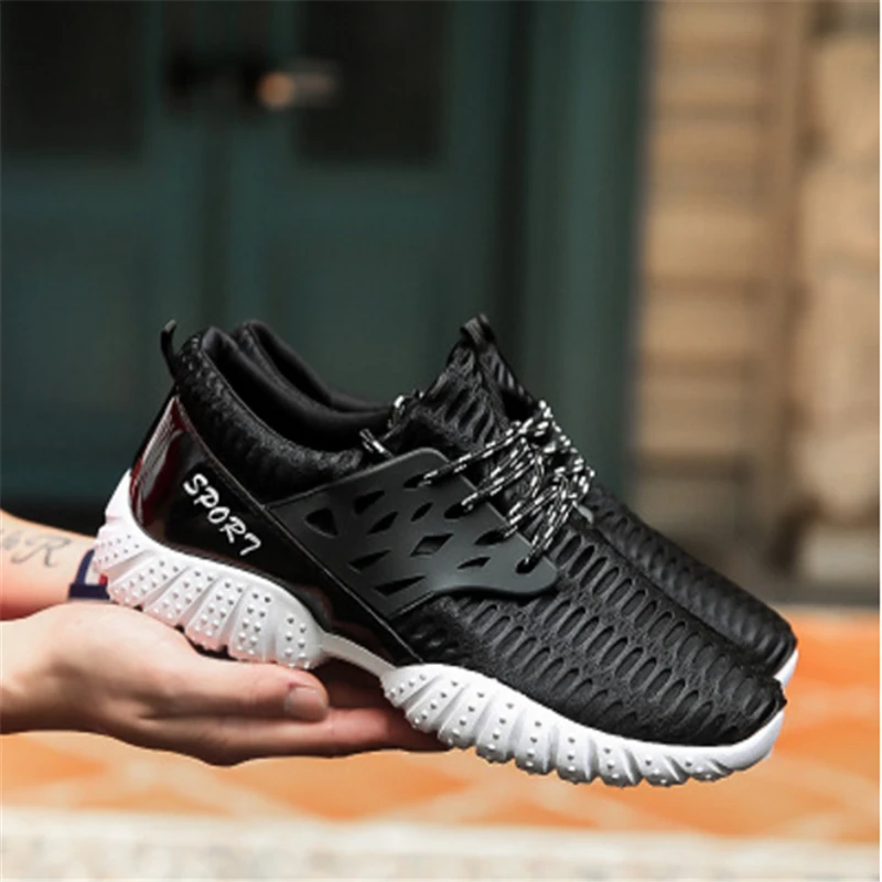 Good quality Outdoor Men Sports shoes Summer Breathable Jogging Walking Trainers Running Shoes for Athletic Sneakers men | Спорт и