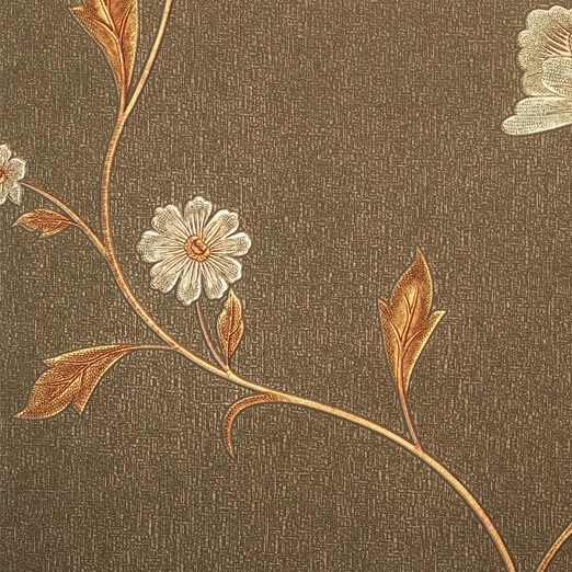 Роскошная золотая 3D Цветочная настенная бумага в европейском стиле ретро рулон