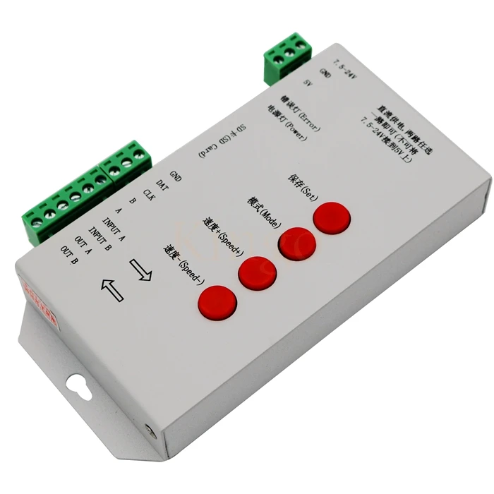 Хорошее качество T1000S sd-карта WS2801 WS2811 WS2812B LPD6803 LED 2048 пикселей контроллер DC5 ~ 24V T-1000S