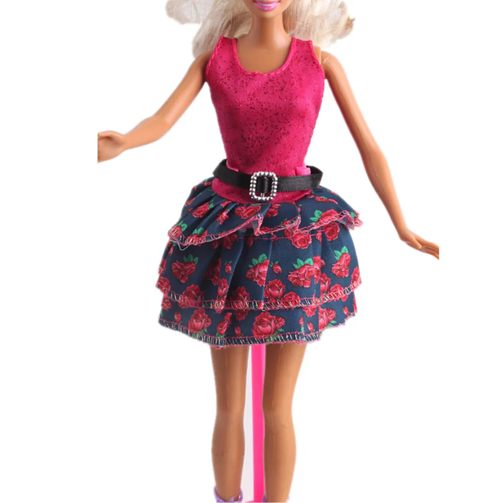 Лидер продаж красивая Цветочная одежда ручной работы для куклы Барби