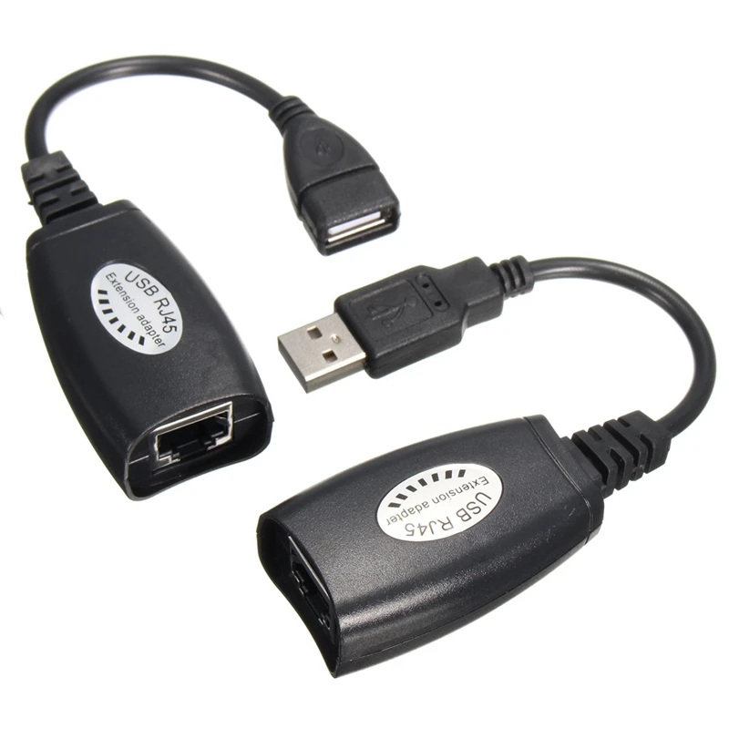 Ethernet-адаптер RJ45 Мужской Женский USB Lan Удлинительный кабель адаптер 50 футов