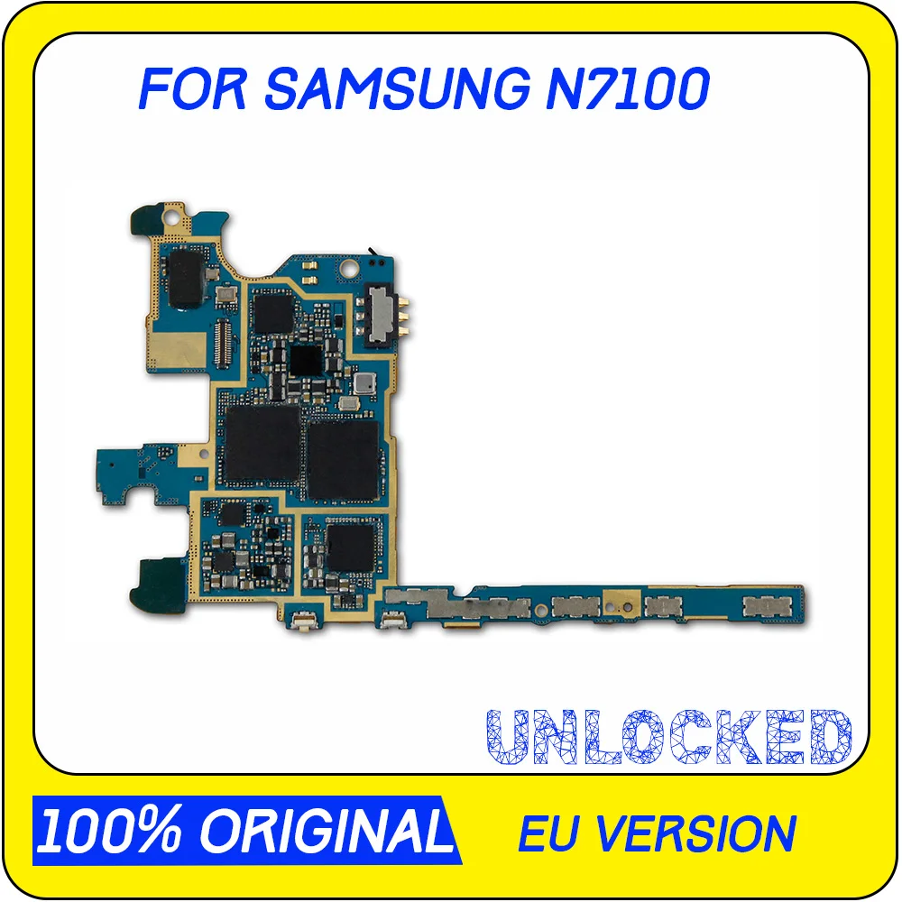 Материнская плата Samsung Galaxy Note 2 N7100 16 ГБ Полная разблокировка материнская с чипами