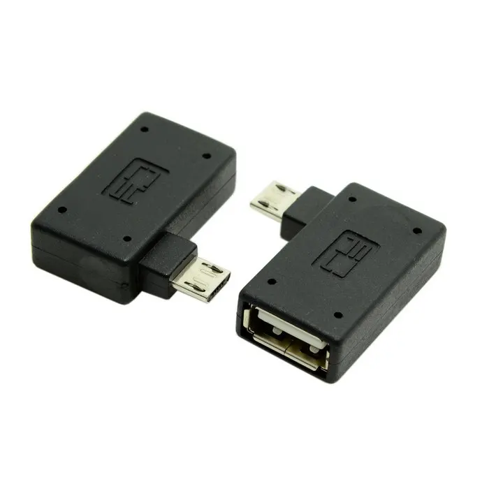 90 градусный ультра плоский прямоугольный Micro USB 2 0 хост адаптер OTG соединителя|angled