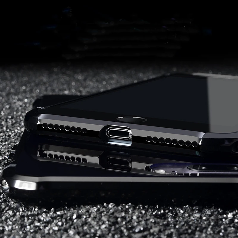 Алюминиевый металлический чехол для iPhone 7 Plus 6 6s 8 X 10 роскошный зеркальный