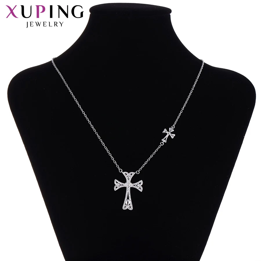 Xuping темпераментная религия крест узор ожерелье кулон для женщин День матери