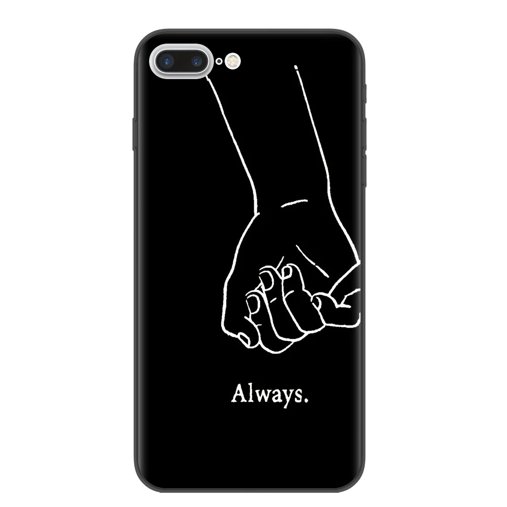 Мягкие силиконовые чехлы для девочек Bff Best Friends Forever iPhone 7 6 6S 8 Plus Coque X XR XS MAX 5S SE Couples