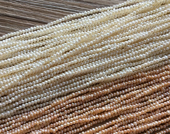 Натуральный пресноводного жемчуга 3-4 мм пробойник Класс micro flaw Мини DIY ручной