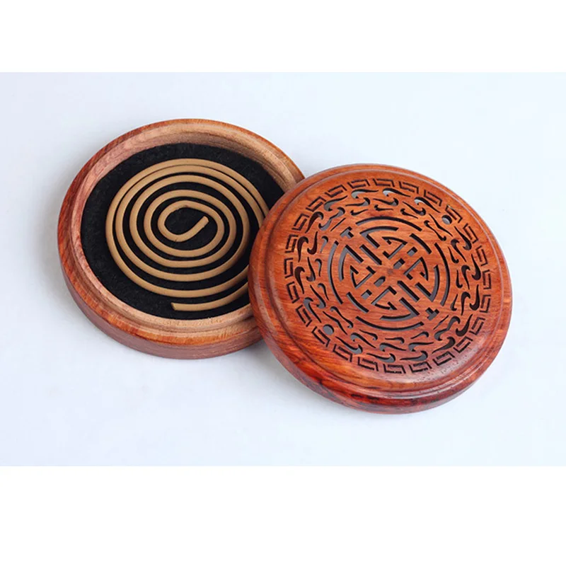 Полый ящик курильница для благовоний катушка подставка ручная работа деревянная