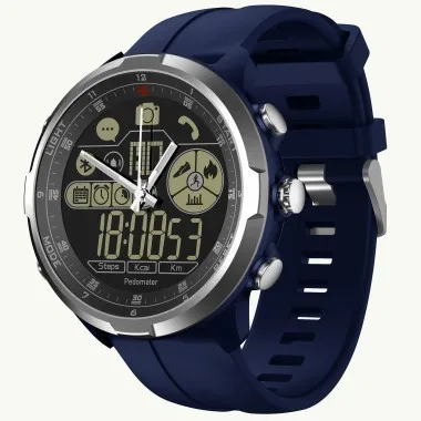 Zeblaze Vibe 4 Hybrid 50 м водонепроницаемый 1,24 дюймовый манипулятор все виды умные часы - Цвет: Blue