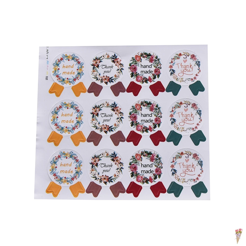 60 шт./5 листов наклейки ручной работы в винтажном стиле|hand made|hand labellershand stickers |