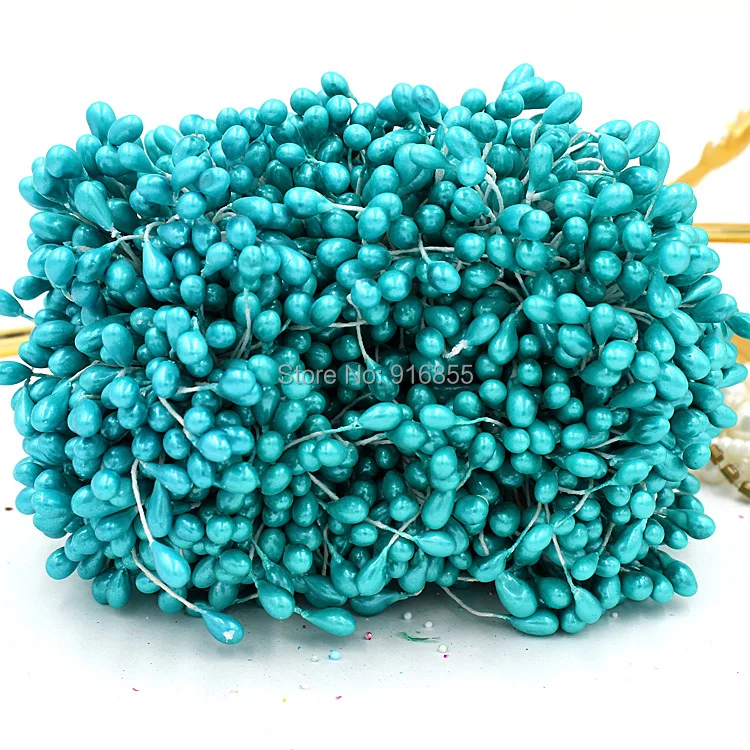 

Бесплатная доставка 900 шт./лот 5 мм Newe прибытие отверстие синие Двойные головки жемчужный цветок тычинки Цветочные украшения для торта рукоделие сделай сам