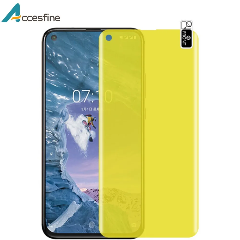 Аксессуары полная мягкая Гидрогелевая Передняя пленка для Nokia X71 3D защита экрана