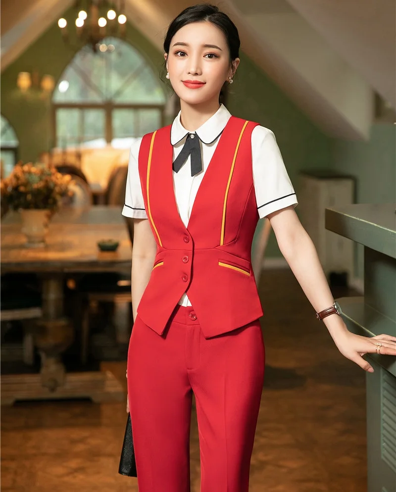 Формальная форма Дизайнерские комплекты из 2 предметов топы и брюки деловой