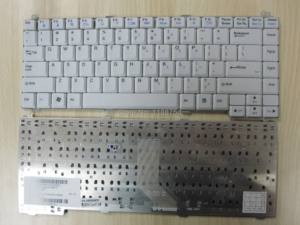 Совершенно новая клавиатура для ноутбука LG R48 R410 R460 R480 P810 версия США белая