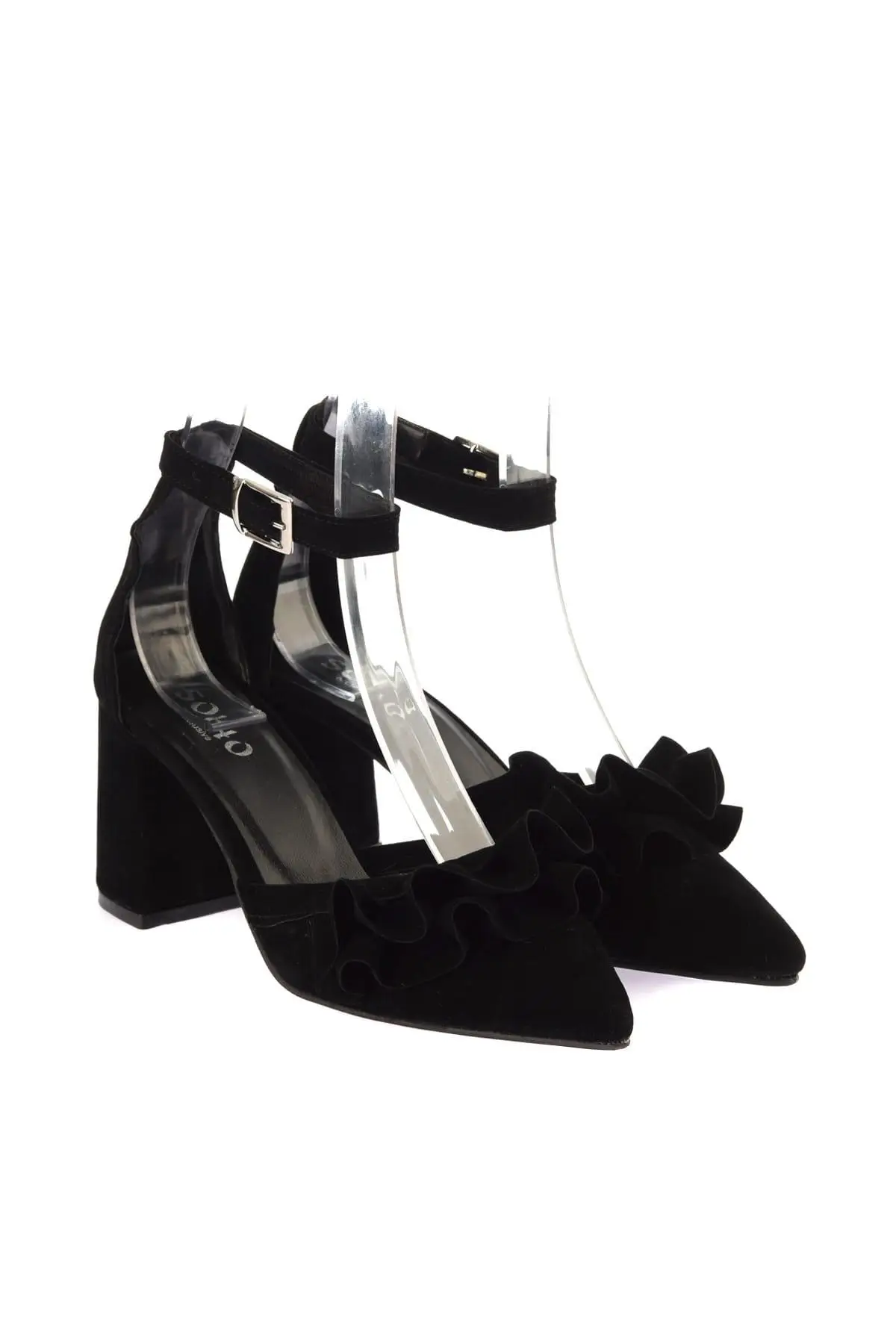 Soho Black Suede Women 'S High-Heeled Shoes 12840 | Обувь