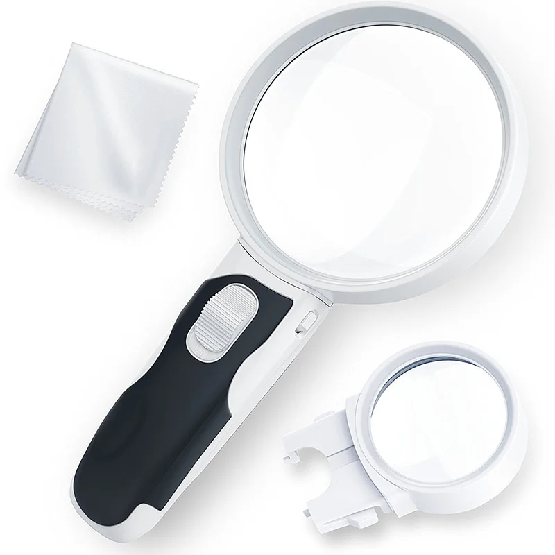 Handheld Magnifier LED Reading Magnifying Glass Lens Jewelry Loupe | Освещение