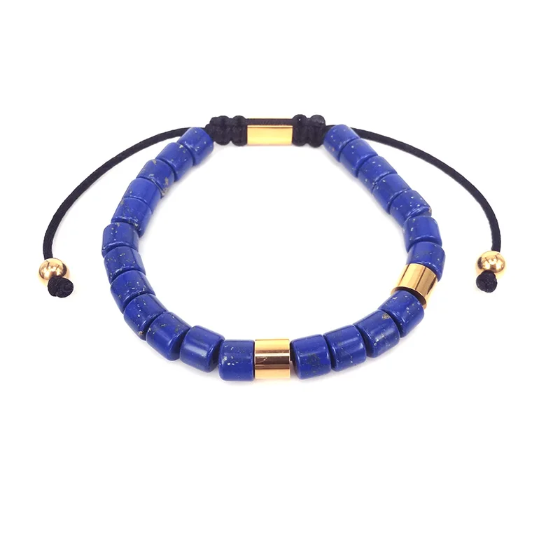 Новые синие большие бусины Lapislazuli с стопором подходят для Anil браслеты Arjandas &amp Tulum
