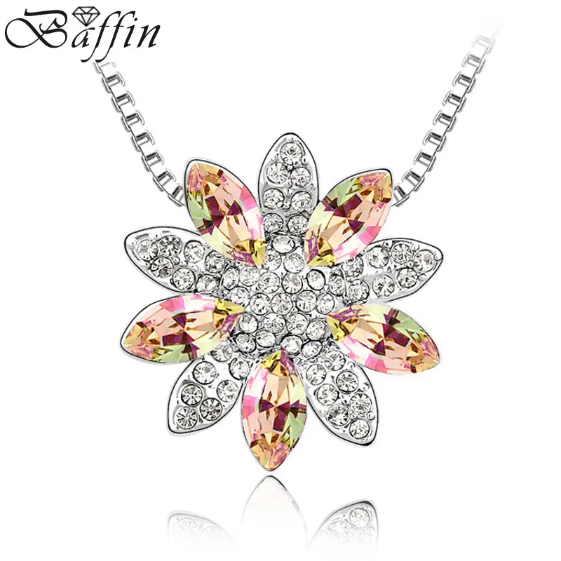 Женское колье с кристаллами Swarovski|pendant shade|bijoux pendantbijoux imitation |
