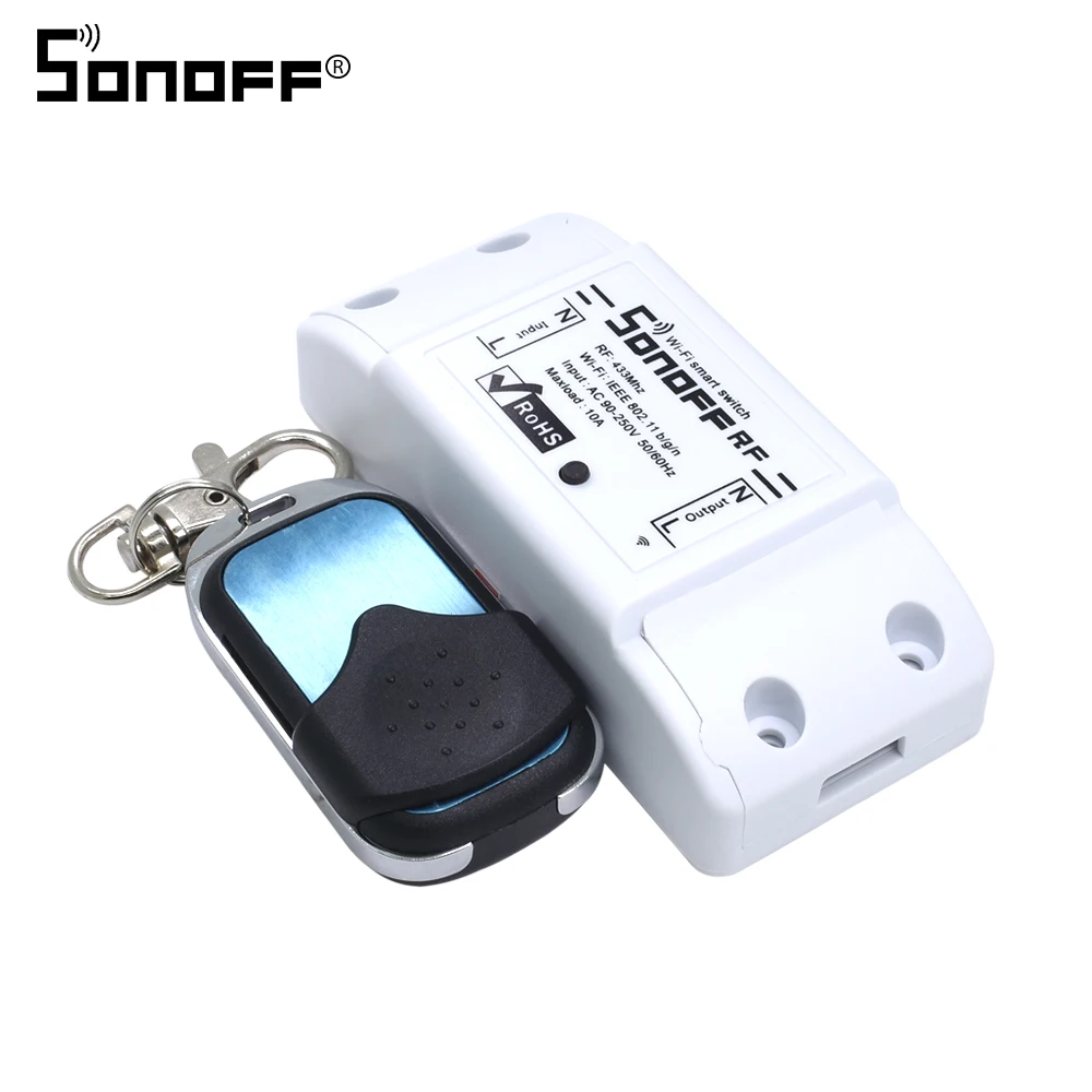1 шт Sonoff Wi-Fi модуль коммутатора Беспроводной удаленного Управление 433 МГц умный