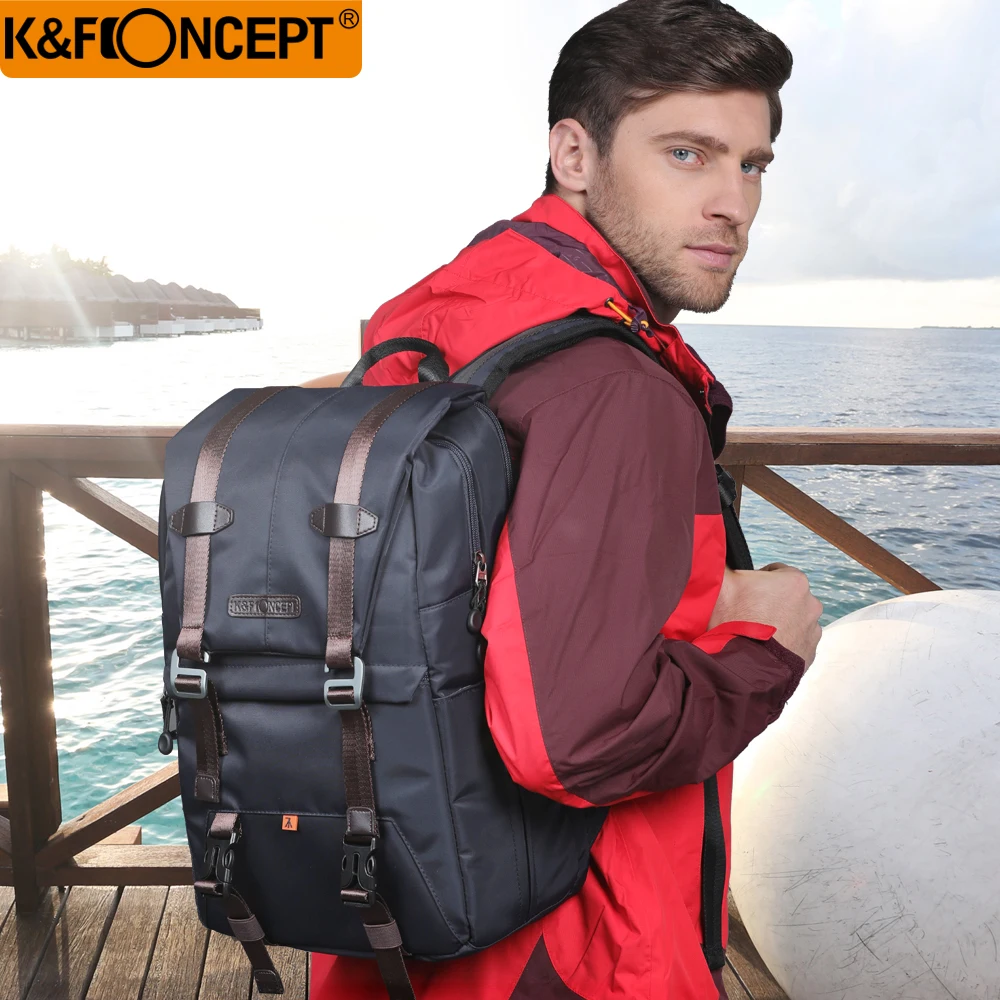 Рюкзак для камеры K &amp F водонепроницаемый большая емкость 14 &quot дорожная сумка