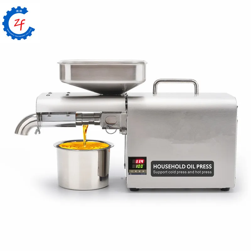 

110V or 220V automatic cold press oil machine sunflower seeds oil extractor oil presser 300W