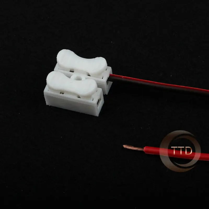 10pcs 2pin Spring Connector wire with no welding Quick cable clamp Terminal Block 2 Way Easy Fit for led strip | Обустройство дома