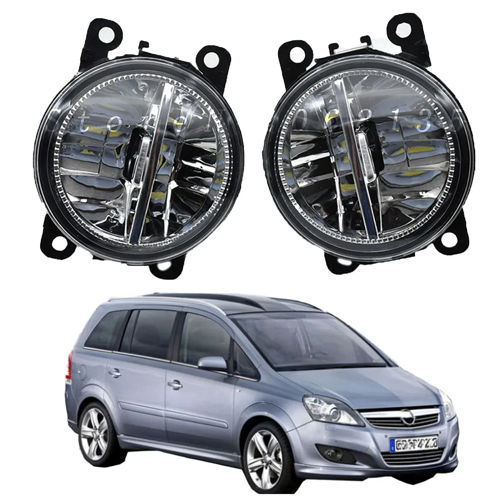 2 шт. Новинка для Opel Zafira B MPV A05 2005-2011 Автомобильный Стайлинг светодиодный противотуманный светильник 4000лм/комплект белый 6000 К дневные ходовые огни DRL 12 В