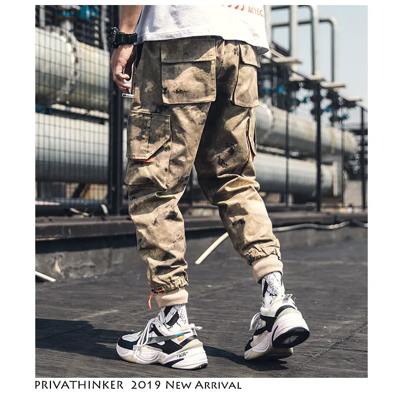 Privathinker мужские камуфляжные брюки карго уличная 2019 s хип хоп джоггеры комбинезоны