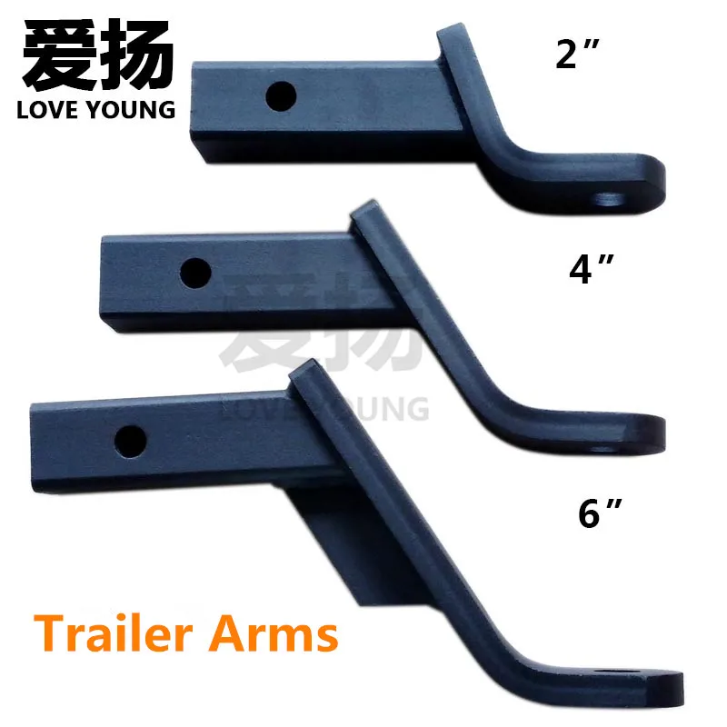 Черная длинная буксирная штанга с фиксатором и квадратным основанием|hook hooks|hook