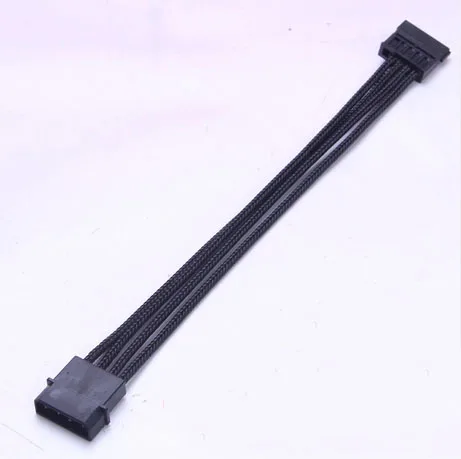 20 см/7 87 дюйма 4Pin IDE Molex Female to 15 pin SATA F/F Кабель питания Шнур для HDD SSD жесткого диска ПК