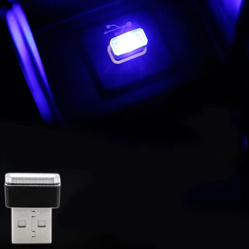 Автомобильный Стайлинг USB атмосферный светодиодный светильник автомобильные