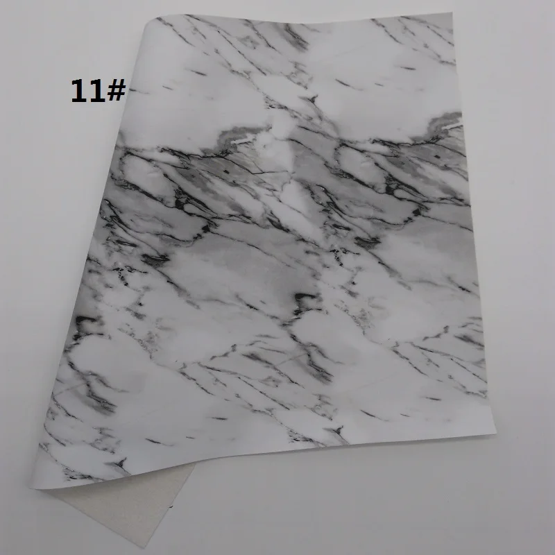 11 1 шт. 21X29 см синтетические Letaher, Cuero Sintetico печатных Мрамор кожа для изготовления Луки аксессуары LEOsyntheticoDIY T09 - Цвет: 11