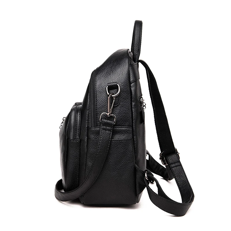 Новый женский рюкзак mochila feminina повседневный многофункциональный кожаный женская