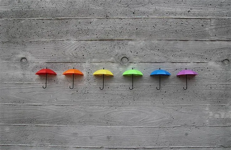 3 шт./лот креативный цветной настенный крючок для зонтика заколка волос крючки