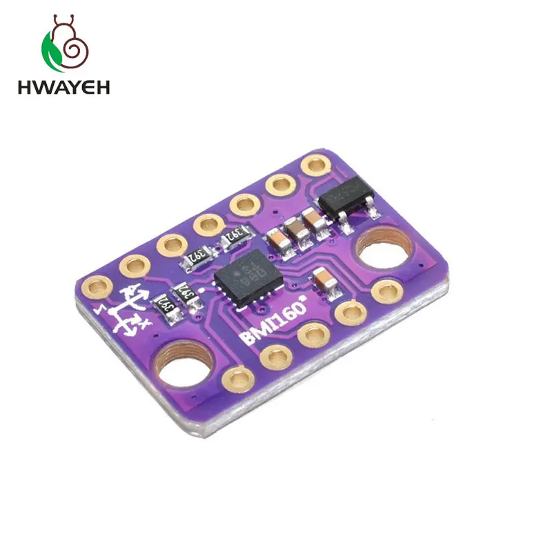HWAYEH BMI160 GY 6 axis Rate Gyro Gravity модуль датчика акселерометра IIC I2C SPI протокол связи 3