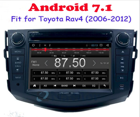 Android 7 1 8 ядер 4G RAM автомобильный DVD GPS для Toyota RAV4 RAV 4 2006 2007 2008 2009 2012 WIFI Авторадио