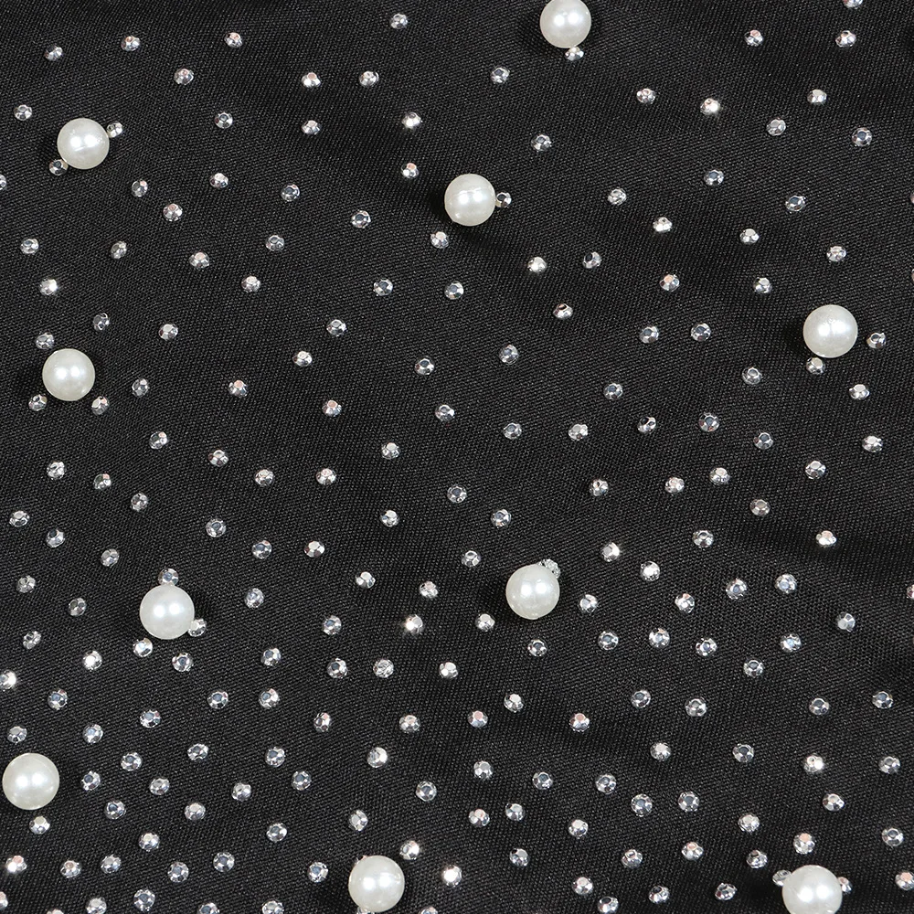 Adogirl классический сетчатый комплект из двух предметов с бисером летний женский