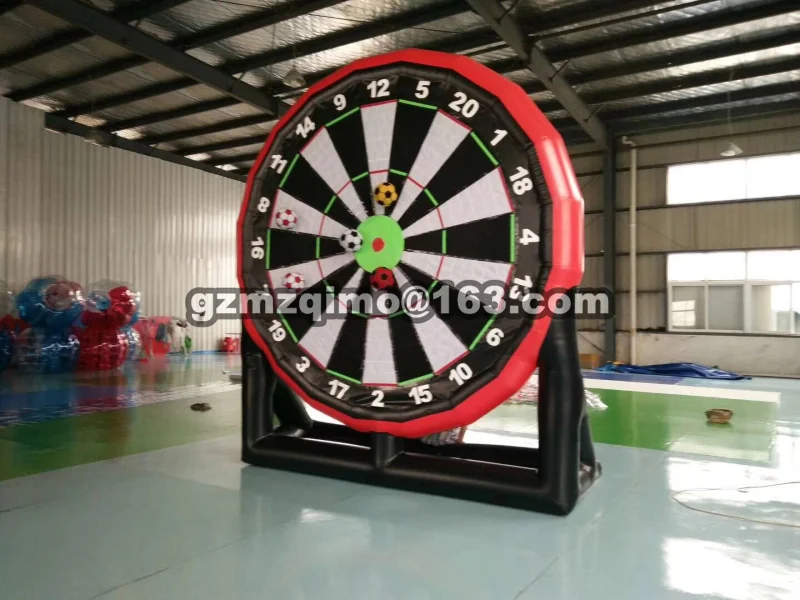 MZQM 3m big inflatable foot dart board/inflatable football soccer board game/giant darts game | Игрушки и хобби