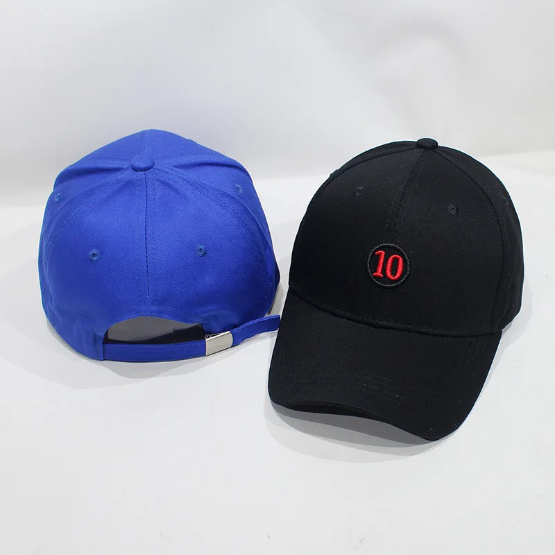 Хлопковая бейсбольная кепка с вышитым номером Регулируемый бейсболка для мужчин