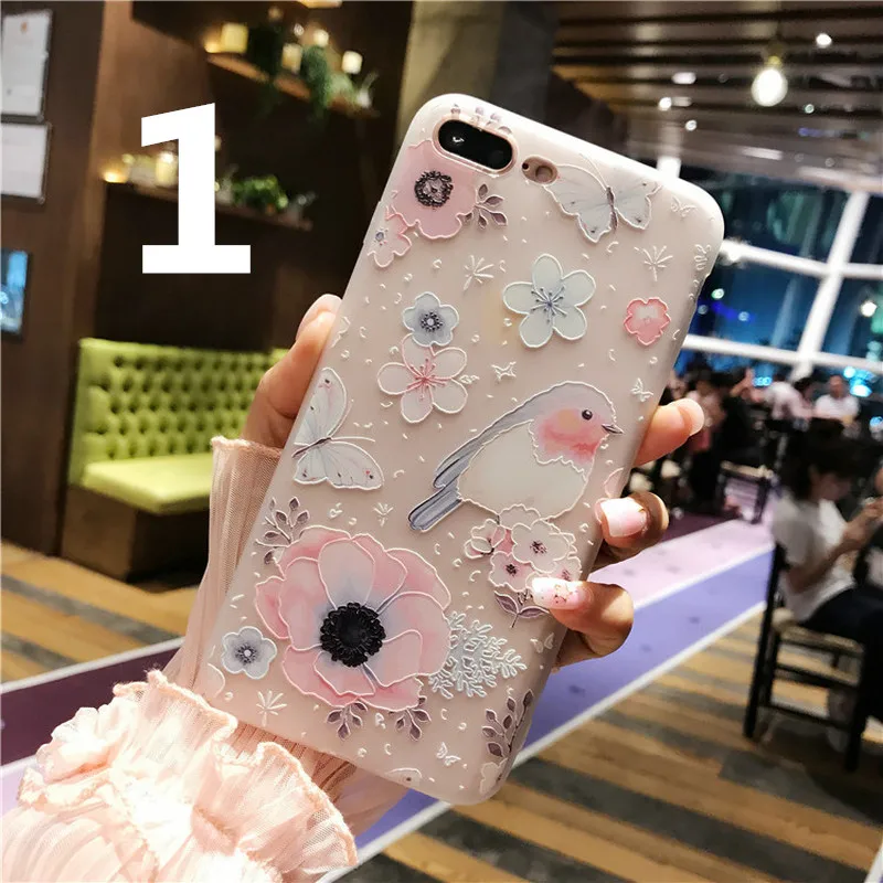Gaboom романтический цветочный и птица рисунком телефон чехол для iphone х 6 S 7 8 плюс
