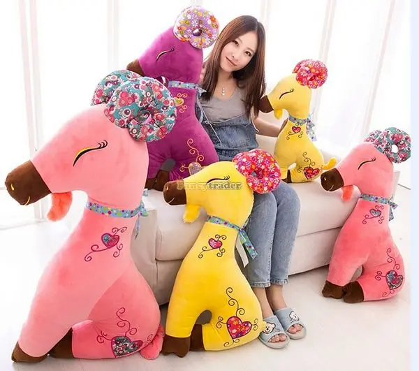 

Fancytrader 2014 New Arrival 37'' / 95cm Lovely Giant Plush Sheep, Plush Giant Goat, 3 Colors Available! Free Shipping FT50040
